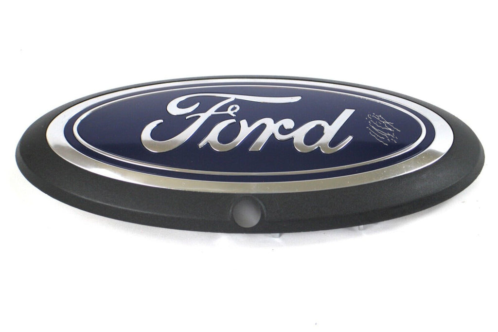 Damaged Genuine OEM Ford Oval Replacement Emblem With Camera Mount JC34-8B262-CB