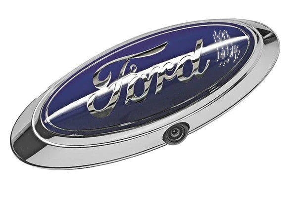 Damaged Genuine OEM Ford Oval Replacement Emblem With Camera Mount AL3419H438-A01