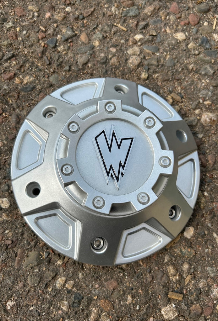 Waldoch Center Cap For 6 Lug Wheels 7'' Inch Diameter, Silver, CAP3072-61397-03-S(W)