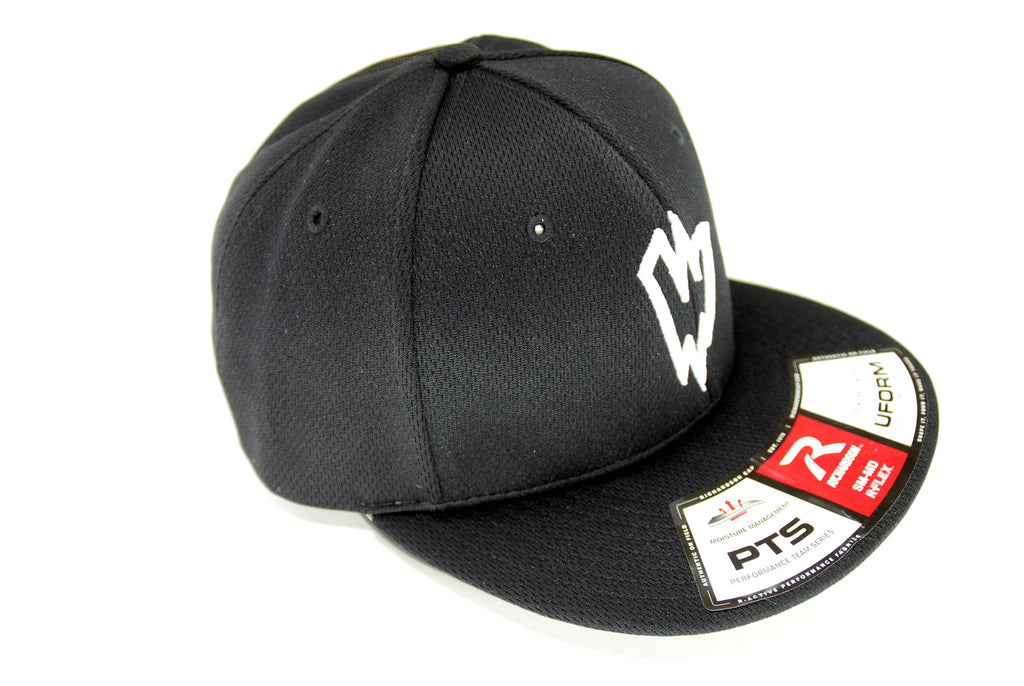 Waldoch Logo Fitted Black Baseball Hat