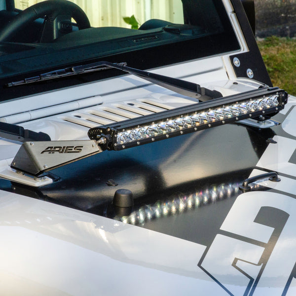 Jeep JK Hood Light and Brackets