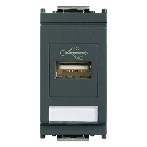Vimar USB socket connector grey - 16368