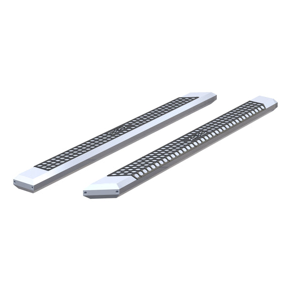 AdvantEDGE 5-1/2" x 91" Chrome Aluminum Side Bars (No Brackets)