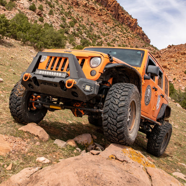 TrailChaser Jeep Wrangler JK Steel Front Bumper (Option 1)