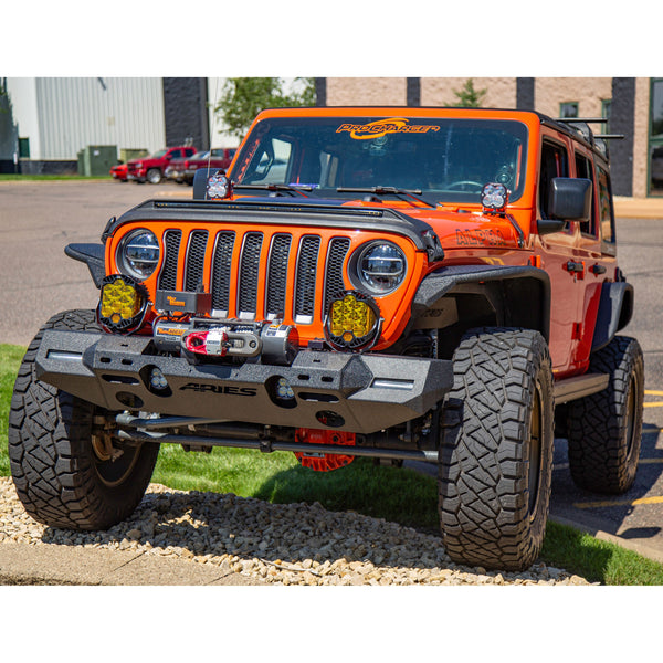TrailChaser Jeep Wrangler JL Front Bumper with Fender Flares (Option 7)