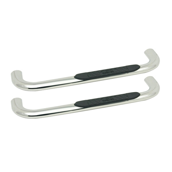 Platinum 4 Oval Nerf Step Bars-Silverado/Sierra 1500 Reg Cab 1999-2013; 2500LD Reg Cab 1999-2004; 25/3500HD Reg Cab 2001-2014