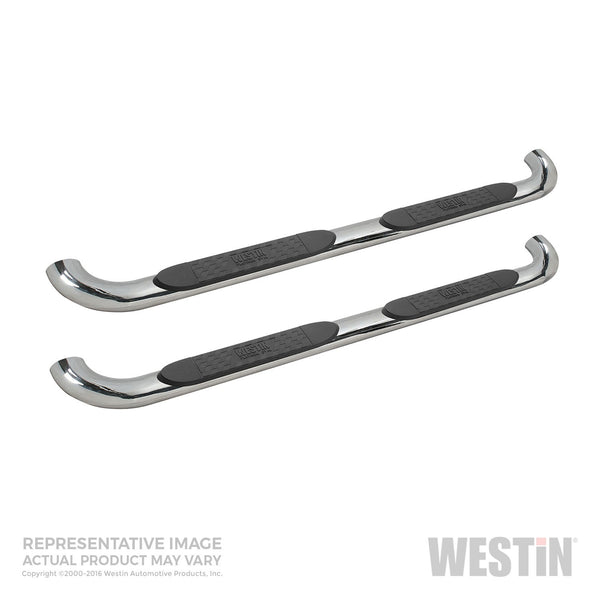 Platinum 4 Oval Nerf Step Bars-Titan XD Crew Cab 2016-2024