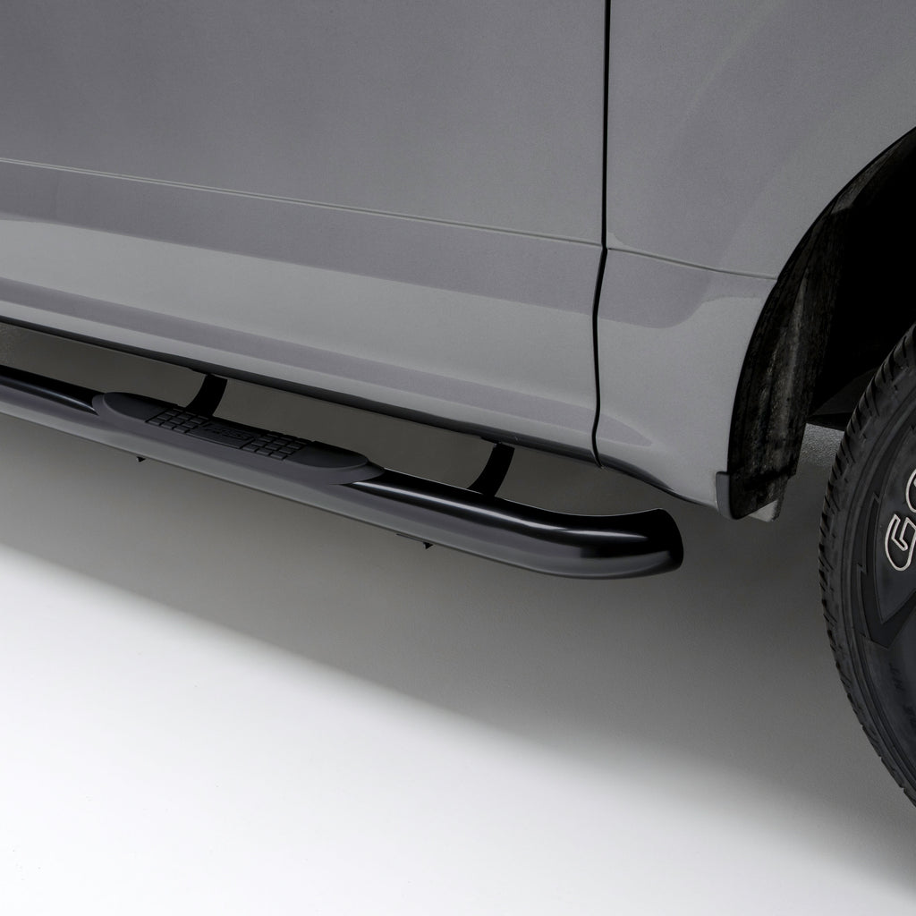 3" Round Black Stainless Side Bars, Select Ford F-150, F-250, F-350 213043