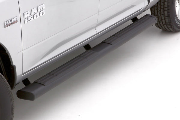 6Inch-Oval Straight Nerf Bars Composite Black