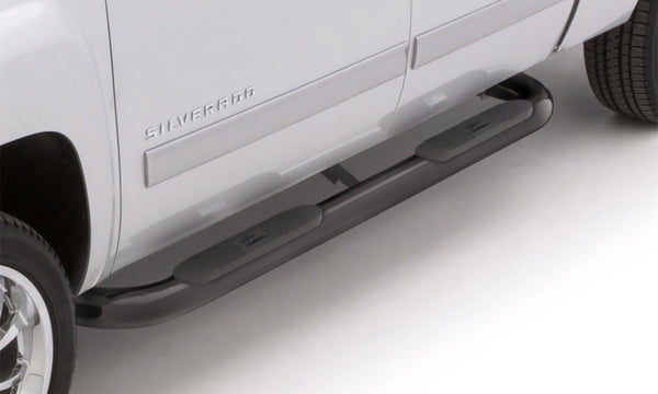 4 In Oval Bent Nerf Bars Steel Black