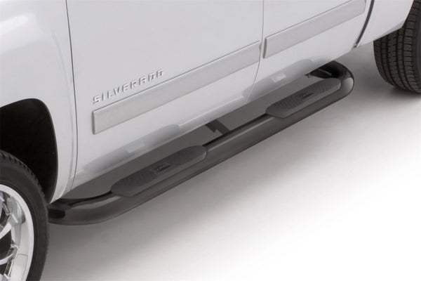 4 In Oval Bent Nerf Bars Steel Black