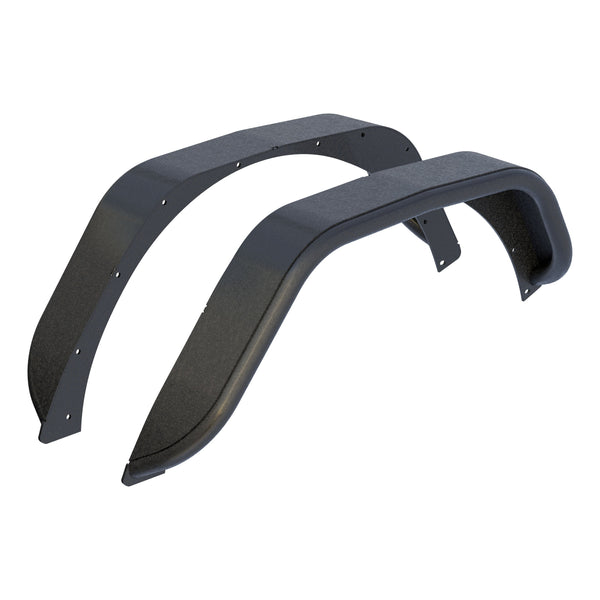 Jeep Wrangler JL Textured Black Aluminum Rear Fender Flares