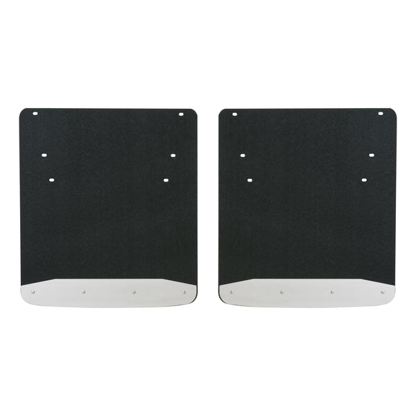 Rear Dually 20" x 23" Textured Rubber Mud Guards, Select Ram 3500 (2 Flaps)
