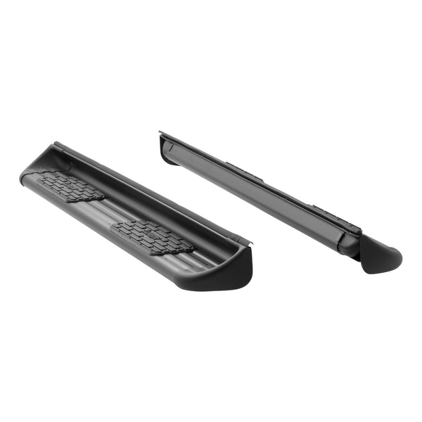 Black Stainless Steel Side Entry Steps, Select Silverado, Sierra Crew Cab