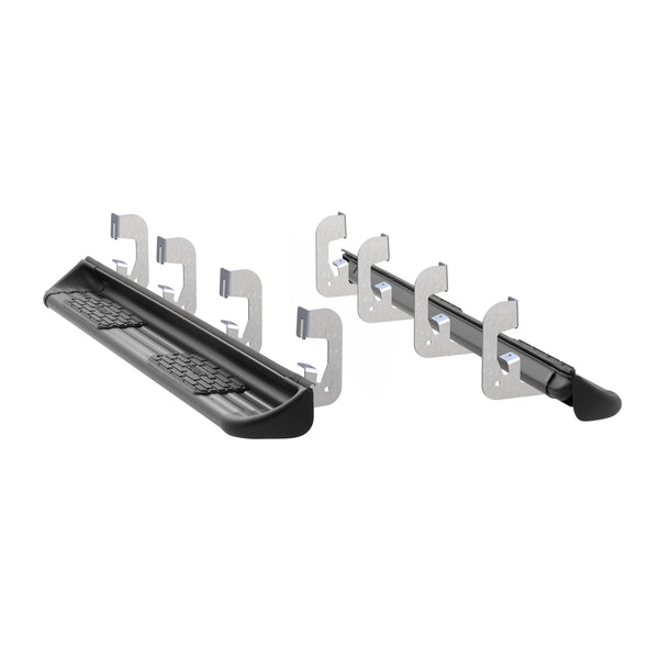 Black Stainless Steel Side Entry Steps, Select Silverado, Sierra Crew Cab