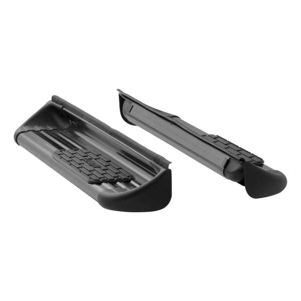 Black Stainless Steel Side Entry Steps, Select Ford F-Series Regular Cab