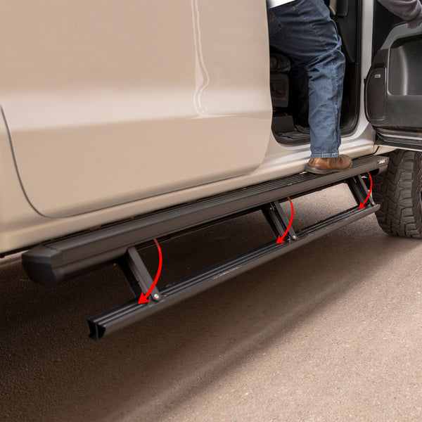 ActionTrac 83.6" Powered Running Boards, Select Ram 1500, 2500, 3500 Crew Cab