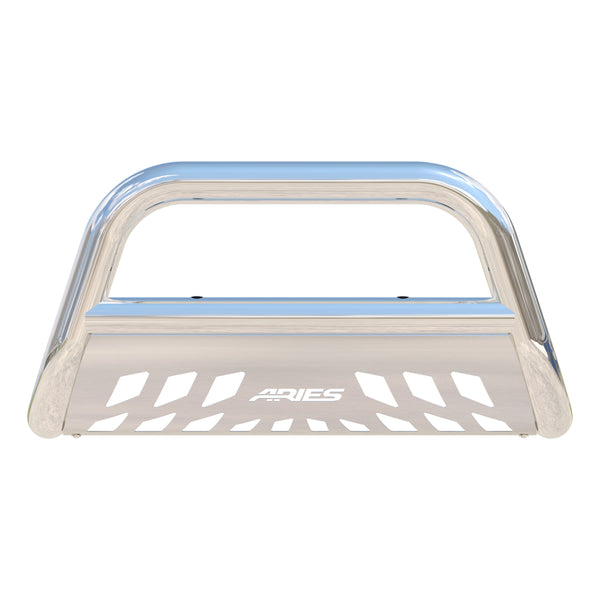 3" Polished Stainless Bull Bar, Select Chevrolet Silverado, GMC Sierra 1500