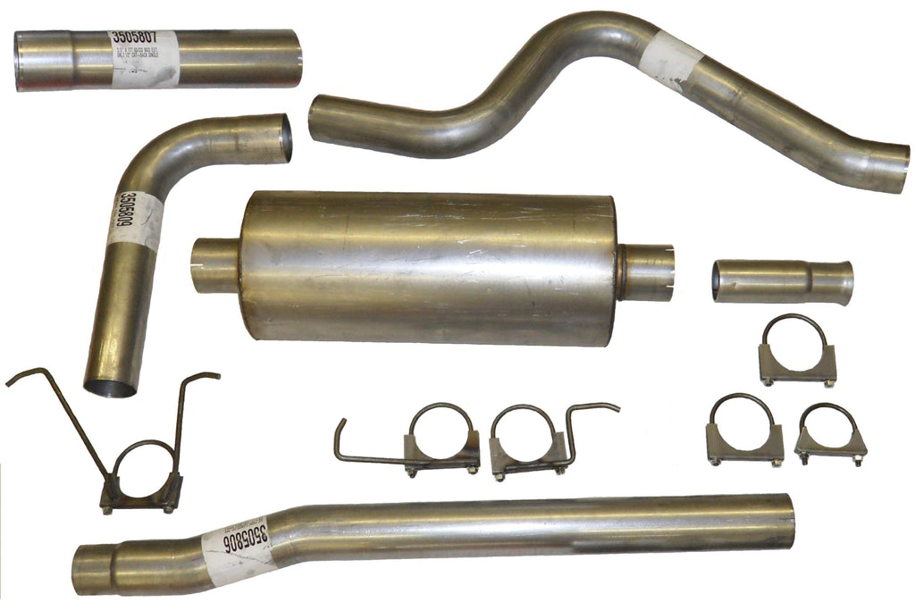 3.5" Cat-Back Single Exhaust Kit, W/Specially Designed Welded HVS Performance Muffler 3405815