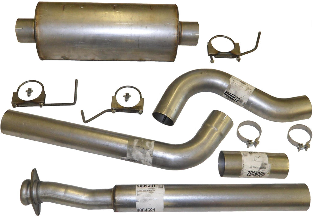 4" Cat-Back Single Exhaust Kit, W/HVS Welded Performance Muffler 4404585