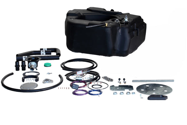 Spare Tire AUX Fuel System-30 Gallon extra heavy duty, cross-linked polyethylene fuel tank