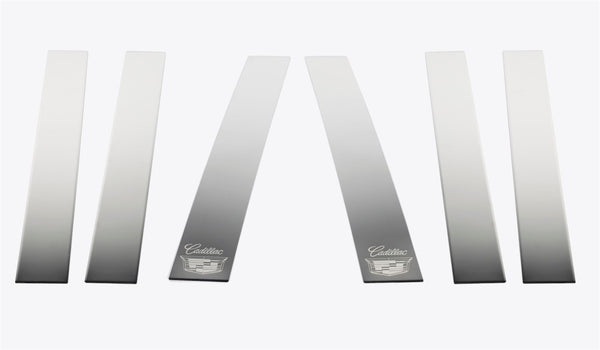 GM Stainless Steel Pillar Posts-Cadillac Escalade - 6 Pcs - Pillar Post