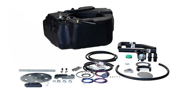 Spare Tire AUX Fuel System-30 Gallon extra heavy duty, cross-linked polyethylene fuel tank