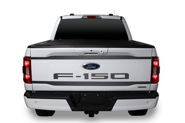 Black Platinum Tailgate Accents -Ford F-150 - Stainless Steel - Upper & Lower Tailgate Accent - 2 pcs.