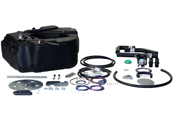 Spare Tire AUX Fuel System-30 Gallon extra heavy duty, cross-linked polyethylene fuel tank