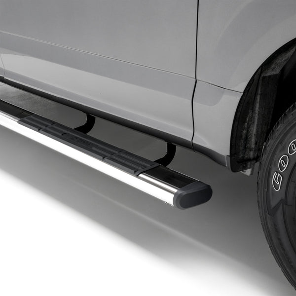 6" x 75" Polished Stainless Oval Side Bars, Select Ford F-150  Aries