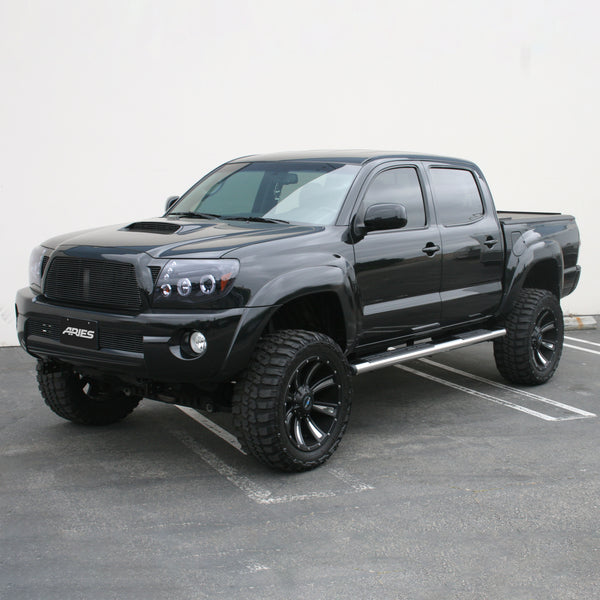 6" x 85" Polished Stainless Oval Side Bars, Select Toyota Tacoma