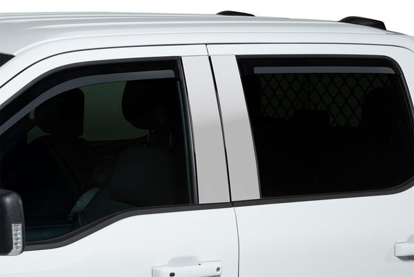 Element Chrome Window Visors-Ford F-150 - Super Crew / Super Cab / Regular Cab (Front Only) Element Chrome Window Visors-Ford Super Duty - Super Crew / Super Cab / Regular Cab (Front Only)