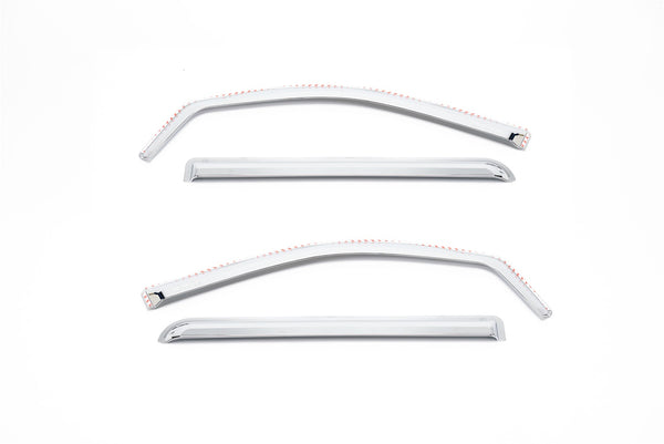 Element Chrome Window Visors-Chevrolet Silverado LD - 4 door - Double cab Element Chrome Window Visors-Chevrolet Silverado HD - 4 door - Double cab Element Chrome Window Visors-GMC Sierra LD - 4 door