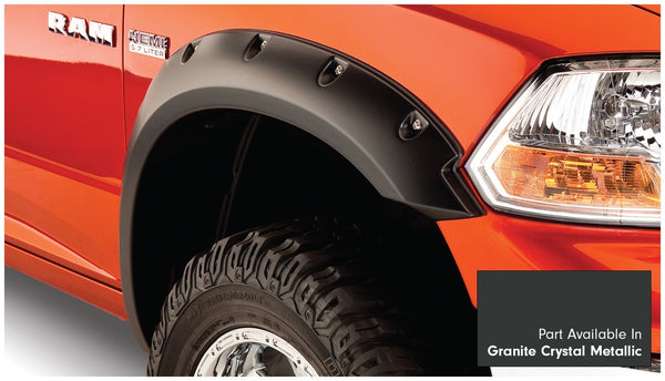 Fender Flares Pocket Style-Color Granite Crystal Metallic Smooth Finish 4 Pc