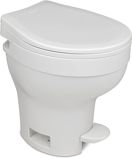 Aqua-Magic VI RV Toilet Foot Pedal Flush / High Profile / White - Thetford 31835