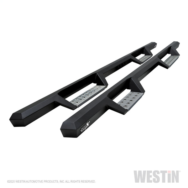 HDX Stainless Drop Nerf Step Bars-Silverado/Sierra 1500 Crew Cab 2004-2013; 2500/3500 2001-2019 (Body Mount)