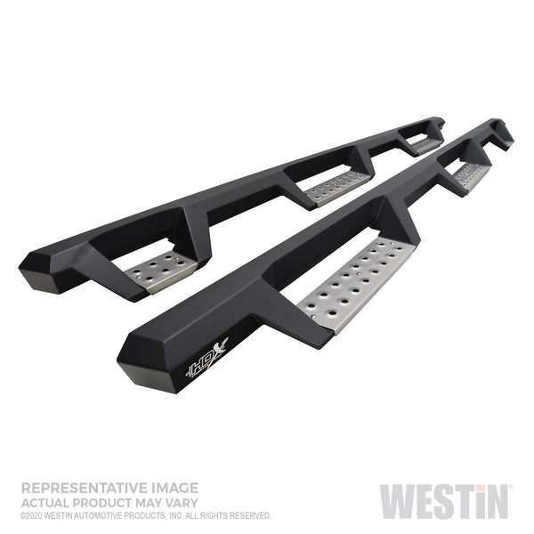 HDX Stainless Drop Wheel-to-Wheel Nerf Step Bars-Silverado/Sierra 2500/3500 Crew Cab (8' Bed) 2020-2024