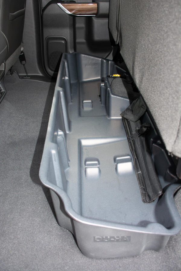 19-22 Chevrolet/GMC Silverado/Sierra Light Duty Double Cab (New Body Style) DU-HA Underseat Storage / Gun Case Black