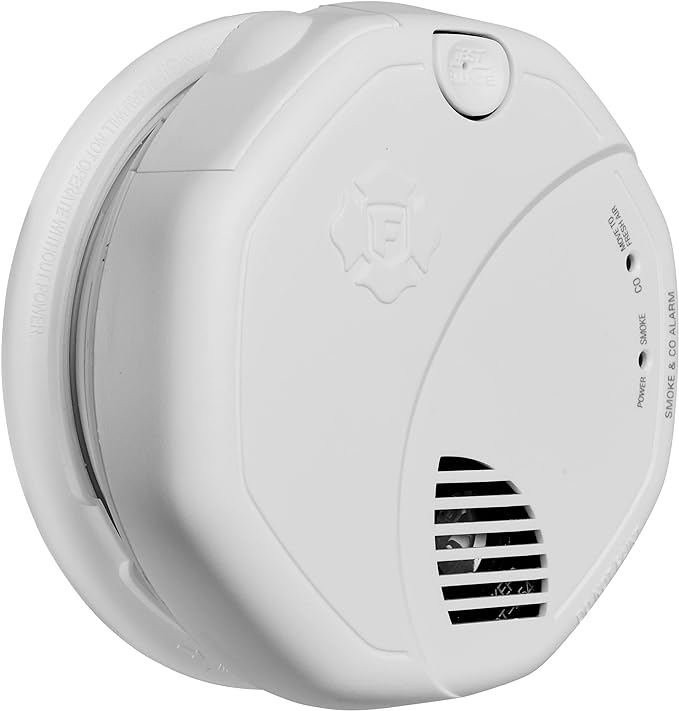 First Alert BRK Interconnect Battery-Operated Combination Smoke & Carbon Monoxide Alarm with Voice Alerts, 1-Pack
