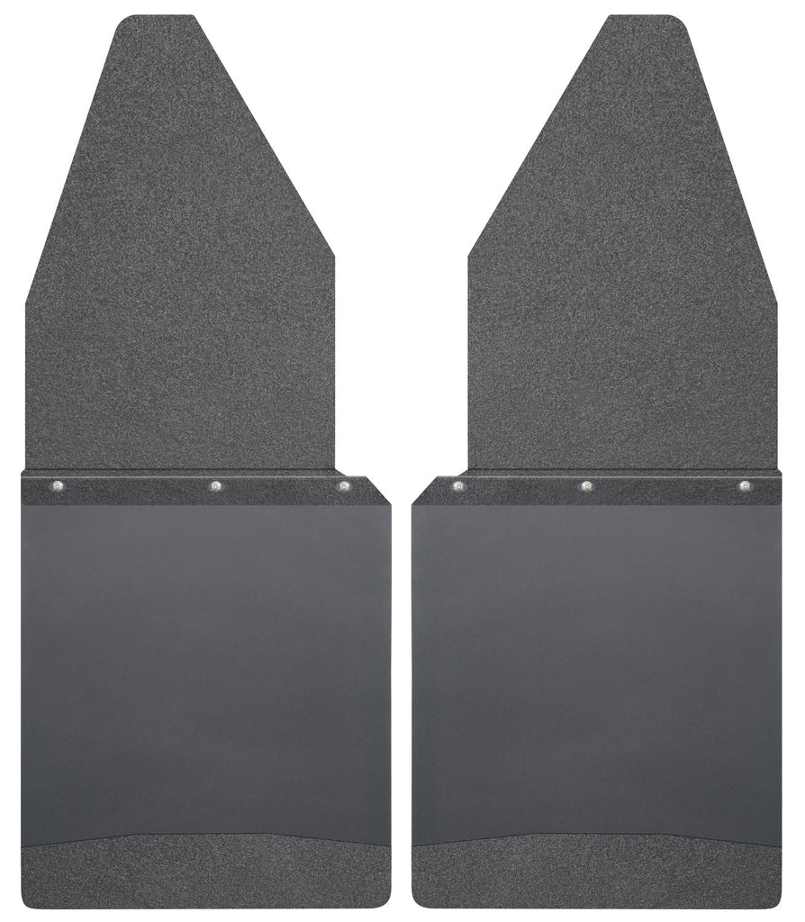 Kick Back Mud Flaps 12" Wide - Black Top and Black Weight 17105