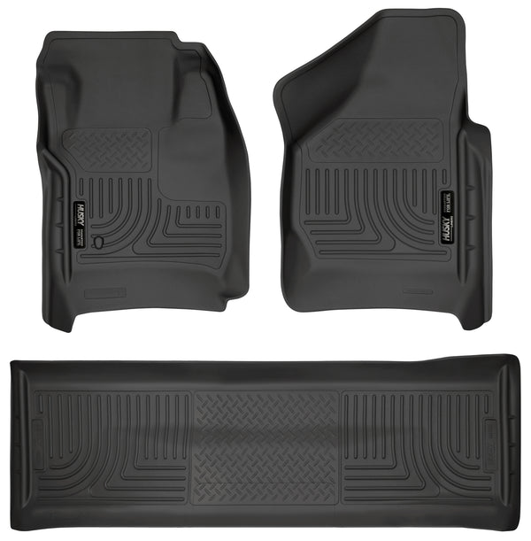 Front & 2nd Seat Floor Liners (Footwell Coverage)  Husky
