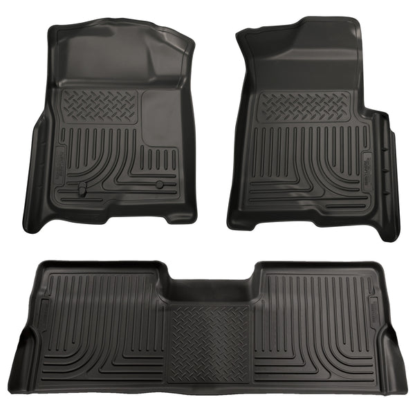 Front & 2nd Seat Floor Liners (Footwell Coverage)  Husky
