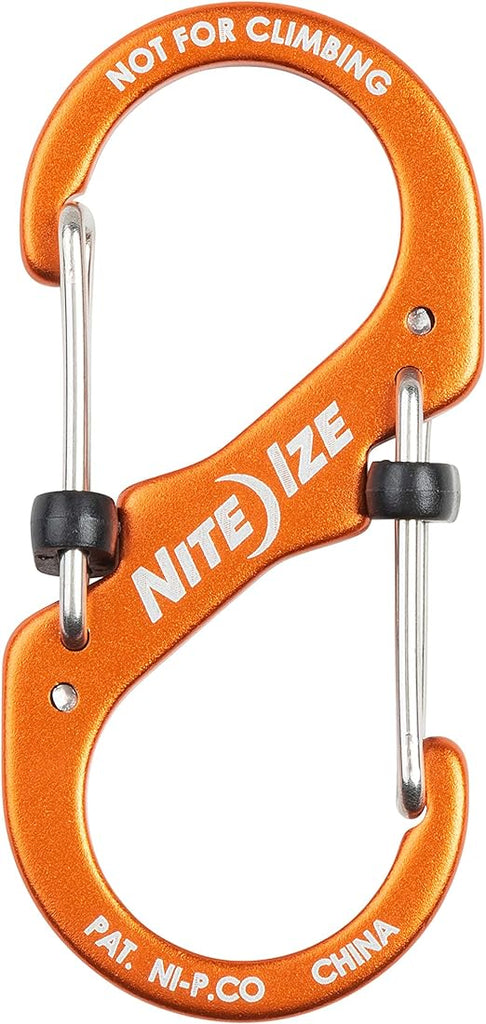 Nite Ize SlideLock Aluminum Key Ring Carabiner - Orange