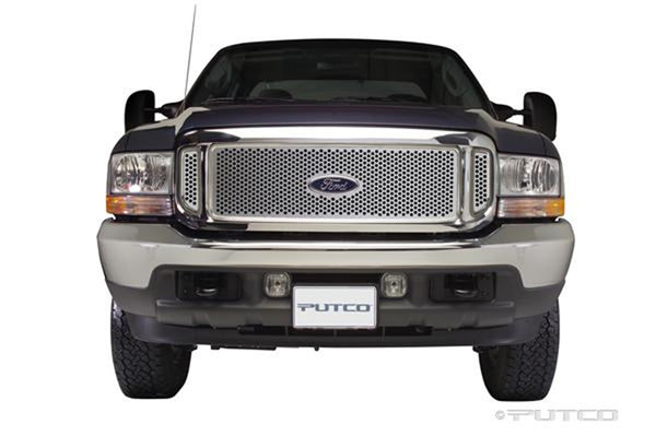 Punch Stainless Steel Grilles-Ford Super Duty w/ logo cutout (does not include side vents)