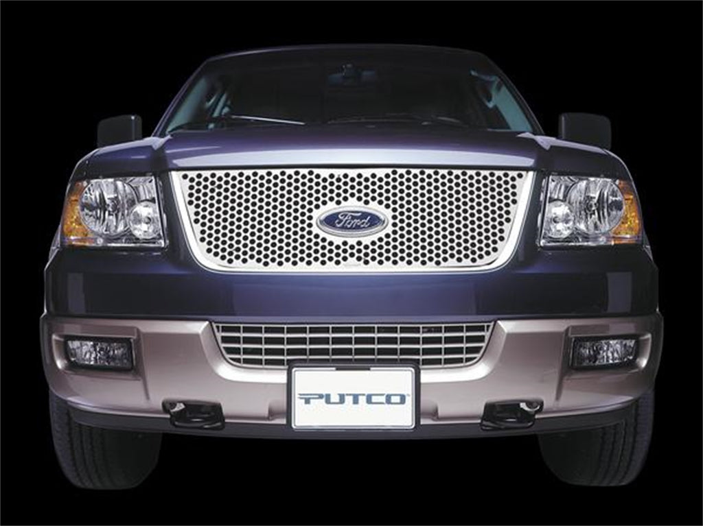 Punch Stainless Steel Grilles-Ford F-150 w/logo cutout