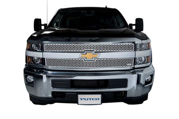 Punch Stainless Steel Grilles-Chevrolet Silverado HD