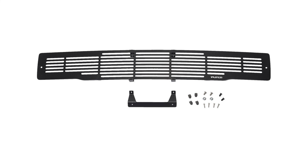 Bumper Grille Inserts-Ford F-150 - Stainless Steel Black Bar Design