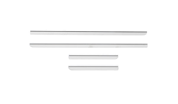 Window Trim Accents-Chevrolet Silverado Ext. Cab - Stainless Steel Window Trim Accents-Chevrolet Silverado HD - Ext. Cab - Stainless Steel Window Trim Accents-GMC Sierra Ext. Cab - Stainless Steel Window Trim Accents-GMC Sierra HD - Ext. Cab
