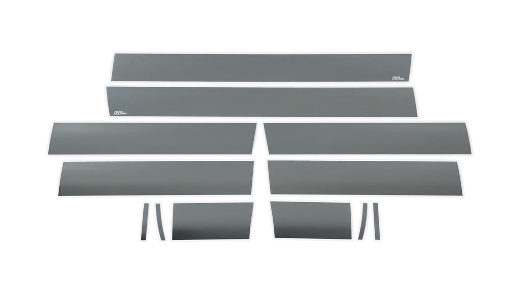 Black Platinum Rocker Panels  -GMC Sierra Extended Cab 8 ft Long Box - 6" Wide - 12 pcs
