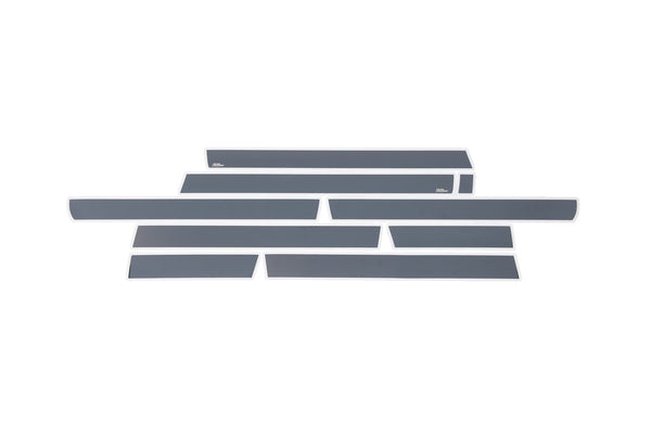 Black Platinum Rocker Panels  -Chevrolet Silverado LD - Crew Cab - 6.5" Bed (10 pcs)          Black Platinum Rocker Panels  -Chevrolet Silverado HD - Crew Cab 6.5" Bed (10 pcs)